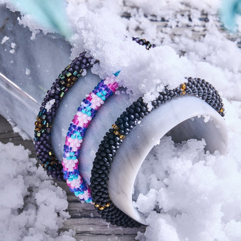 Étoile du Nord | Bracelet de perles de verre de l'Himalaya